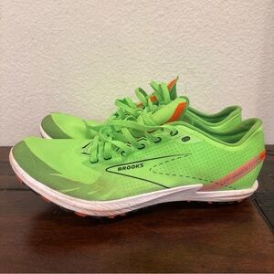 Brooks Draft XC Cross Country Running Shoe With Spikes Unisex 10 Medium Green